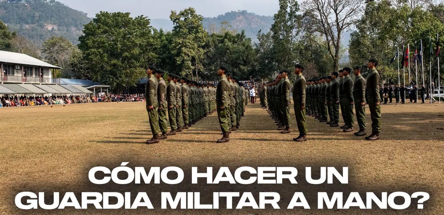 Cómo-hacer-guardia-militar-mano