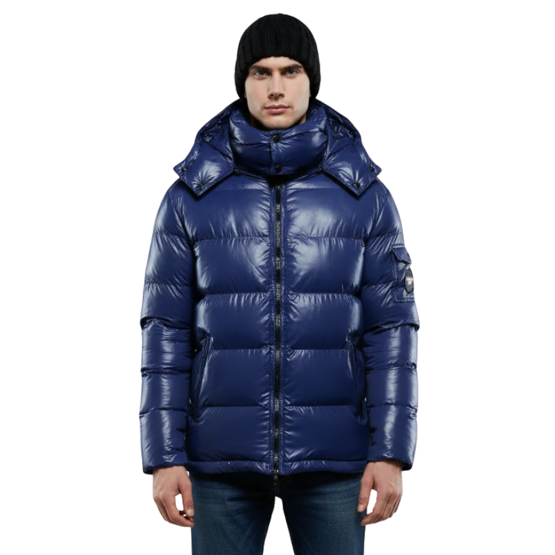 Chaqueta Plumas Brillante Hombre