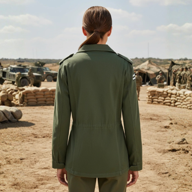 Chaqueta Estilo Militar Mujer
