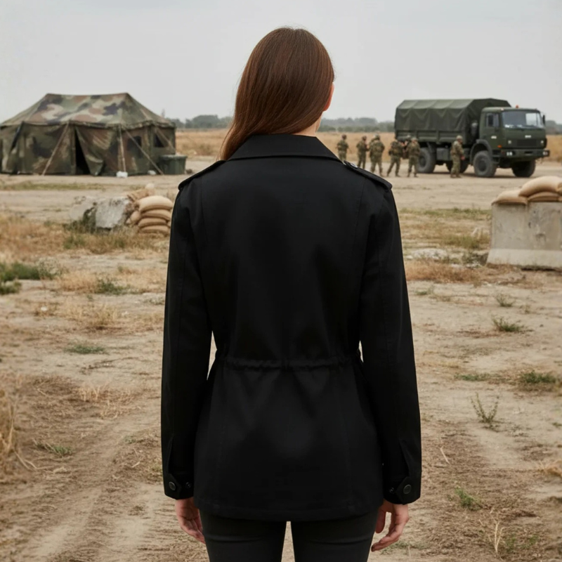 Chaqueta Estilo Militar Mujer