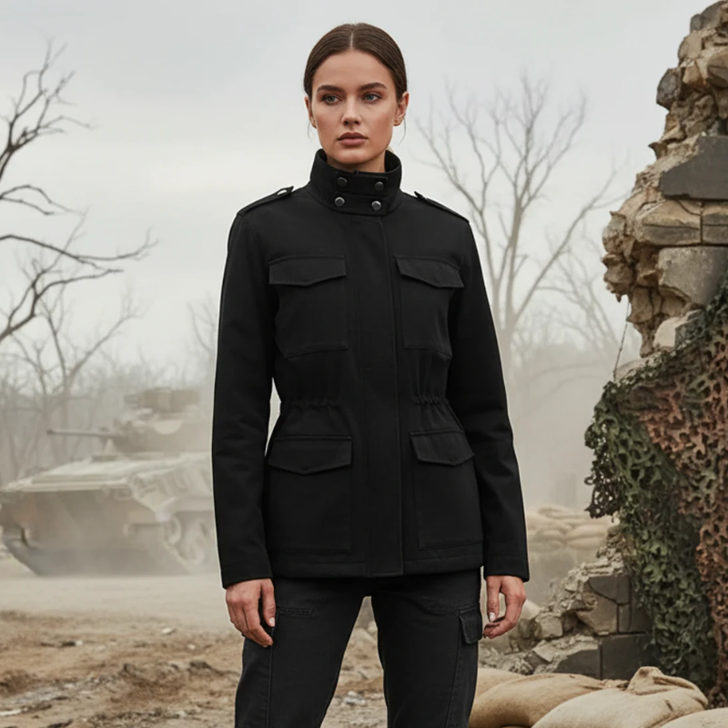 Chaqueta Estilo Militar Mujer