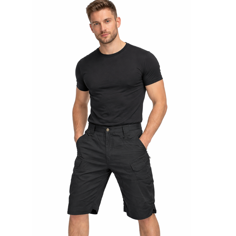Pantalones Cargo Cortos Negros
