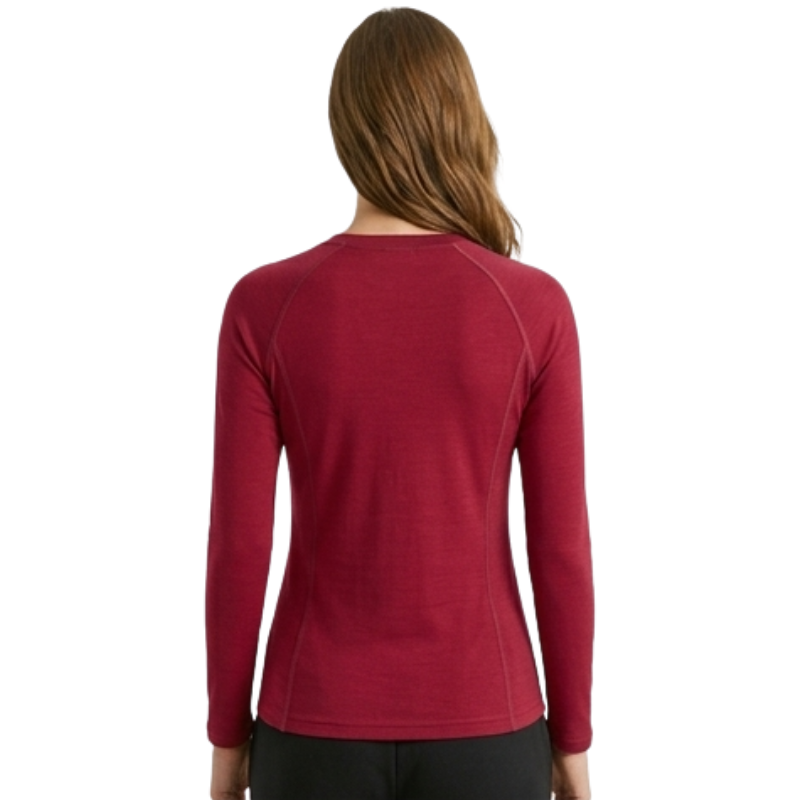 Camiseta manga larga lana merino mujer