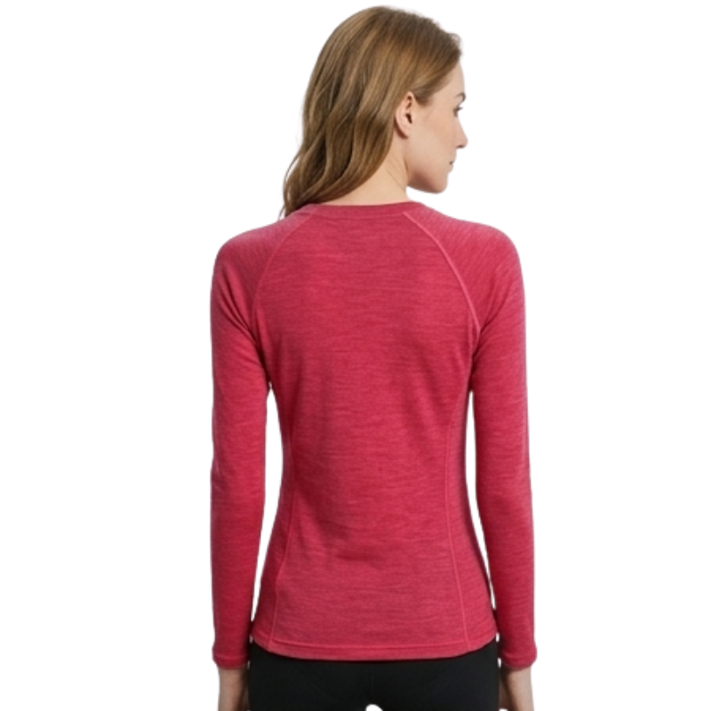 Camiseta manga larga lana merino mujer