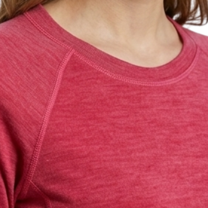 Camiseta manga larga lana merino mujer