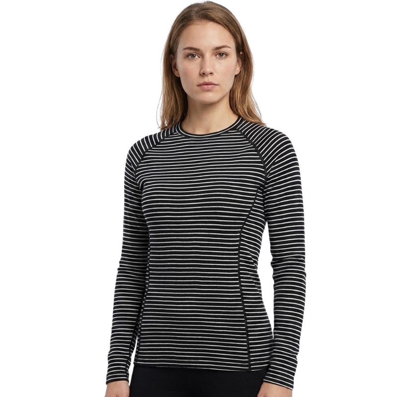 Camiseta manga larga lana merino mujer