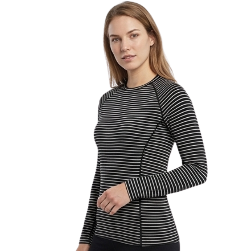 Camiseta manga larga lana merino mujer