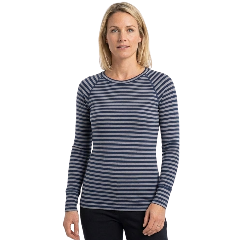 Camiseta manga larga lana merino mujer