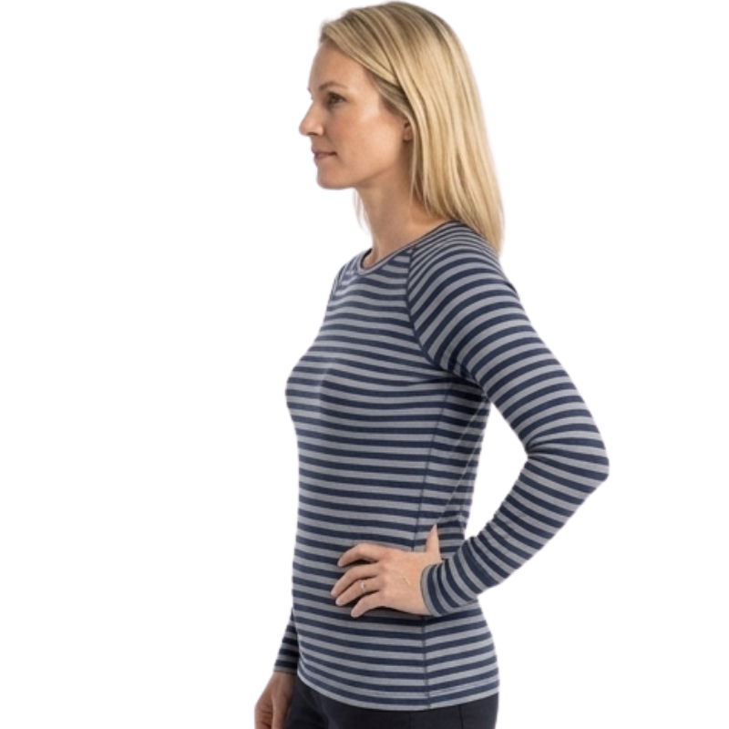 Camiseta manga larga lana merino mujer