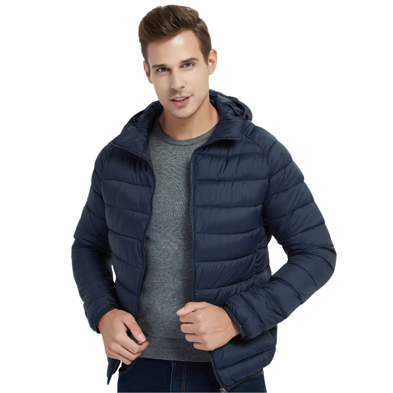 Chaqueta plumas hombre ligera