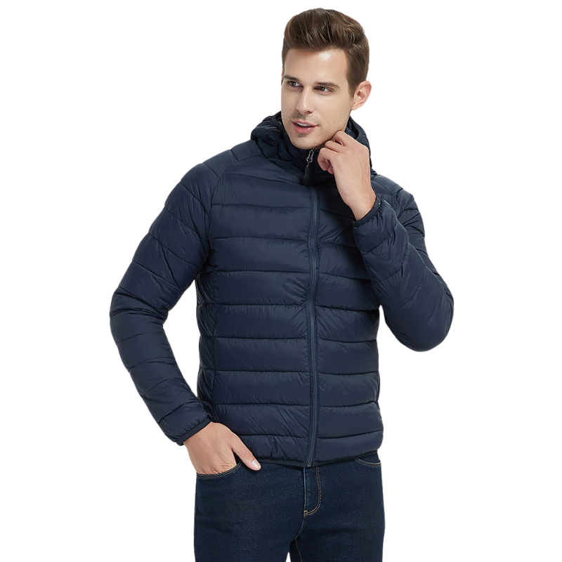 Chaqueta plumas hombre ligera
