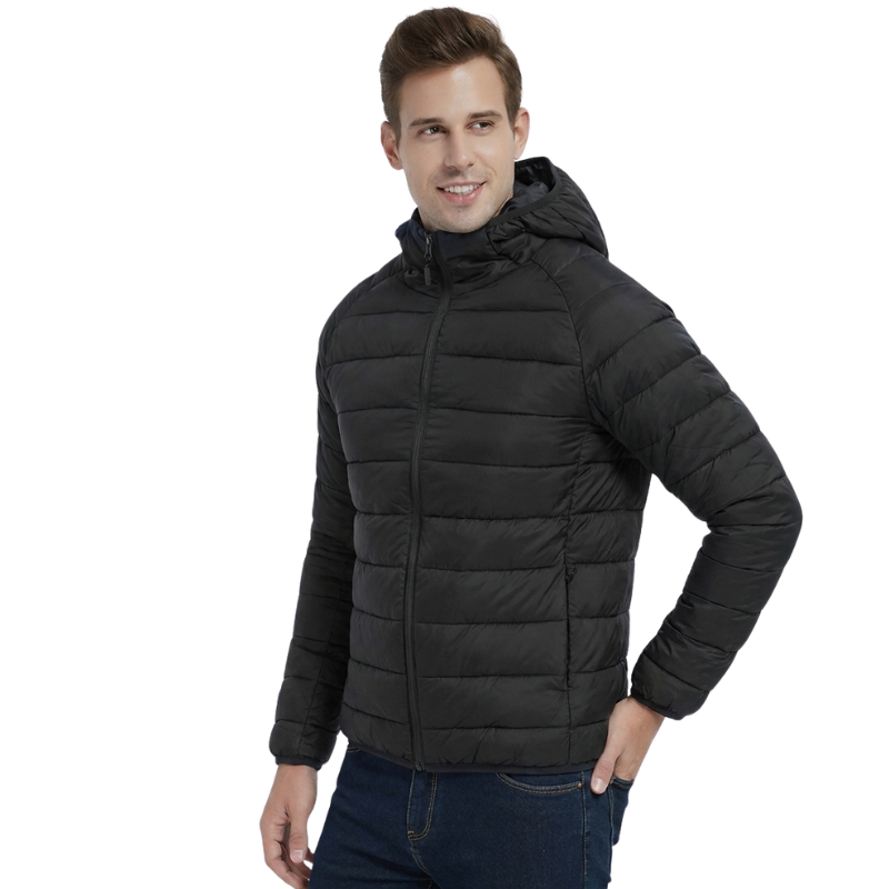 Chaqueta plumas hombre ligera