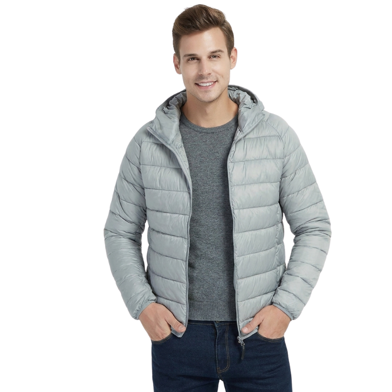 Chaqueta plumas hombre ligera