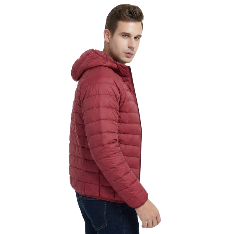 Chaqueta plumas hombre ligera