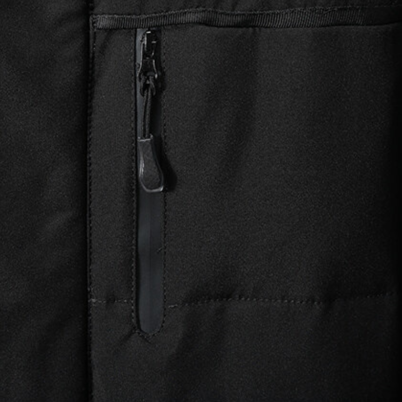 Chaqueta larga plumas hombre