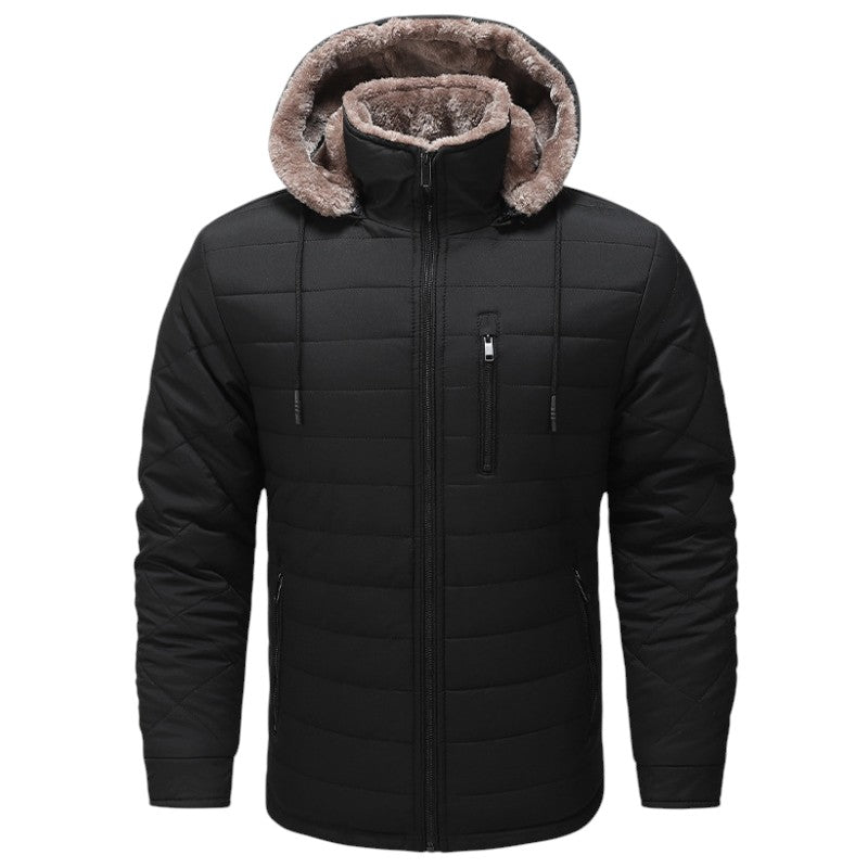 Chaqueta plumas hombre forrada pelo