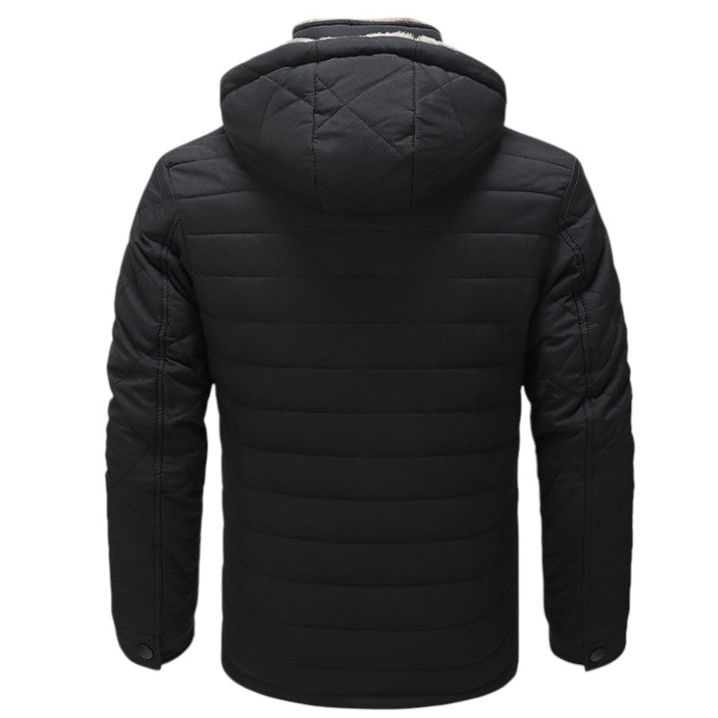 Chaqueta plumas hombre forrada pelo