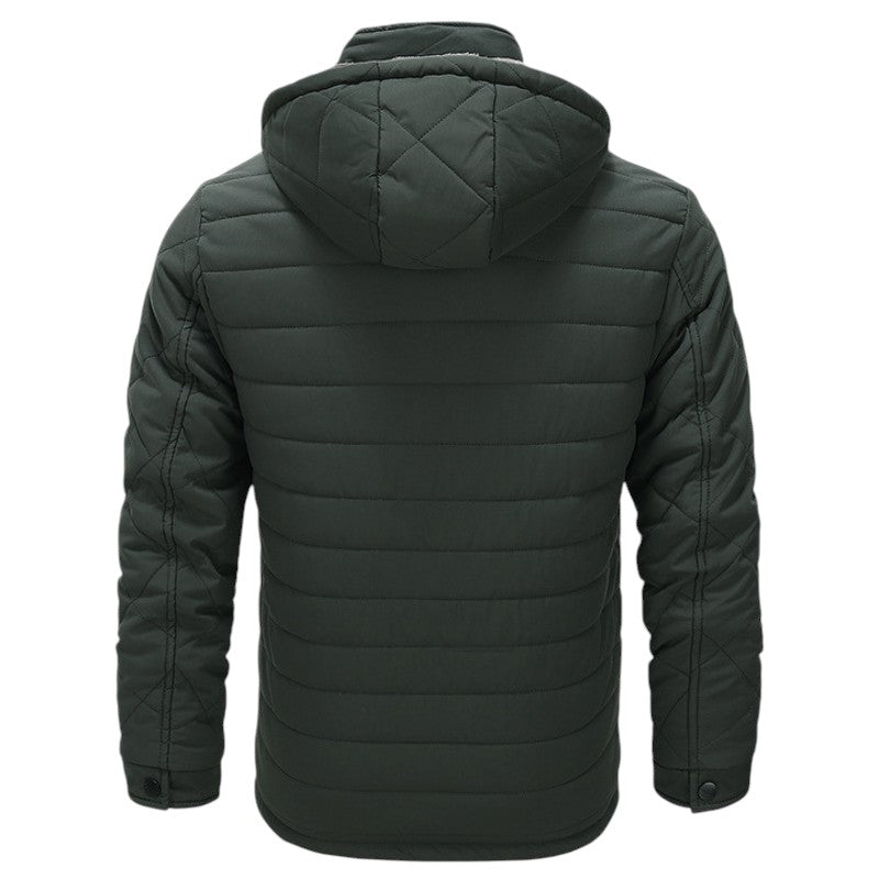 Chaqueta plumas hombre forrada pelo