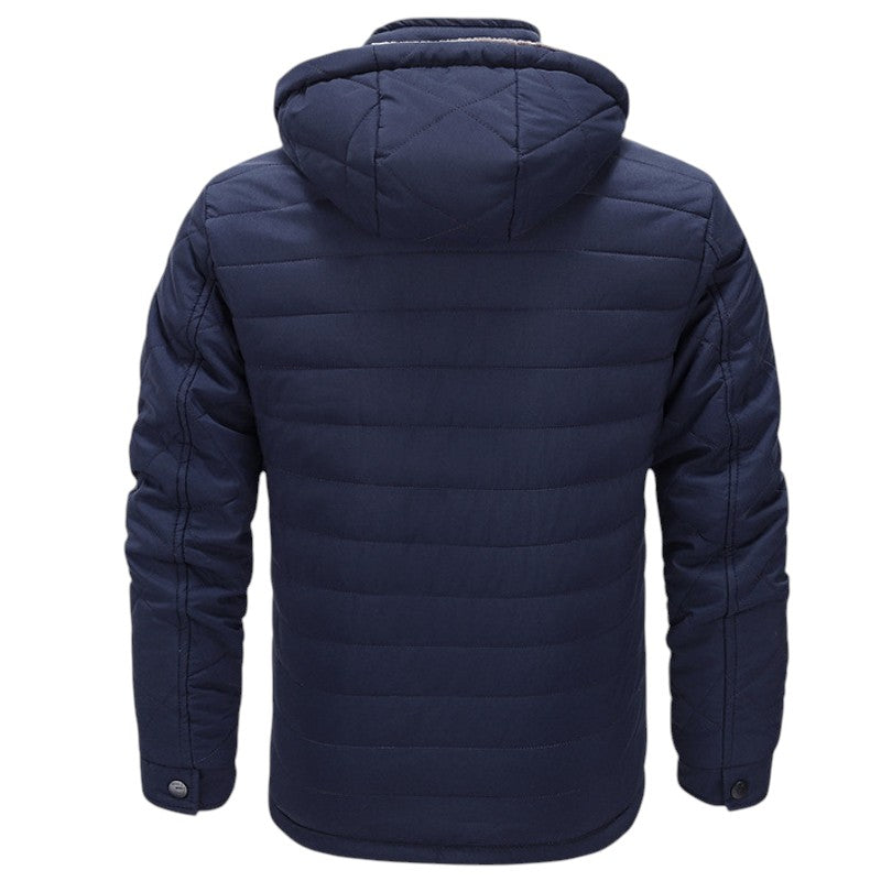 Chaqueta plumas hombre forrada pelo