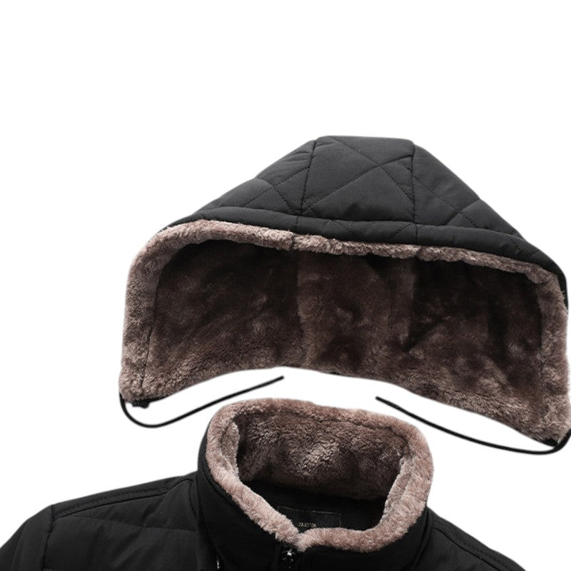 Chaqueta plumas hombre forrada pelo