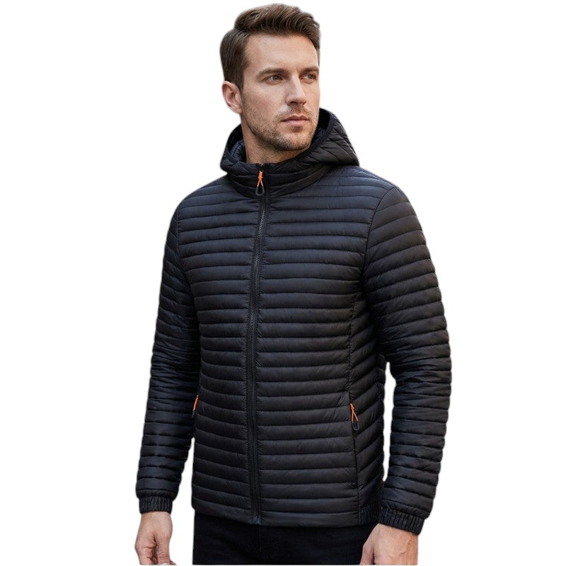 Chaqueta abrigada plumas hombre