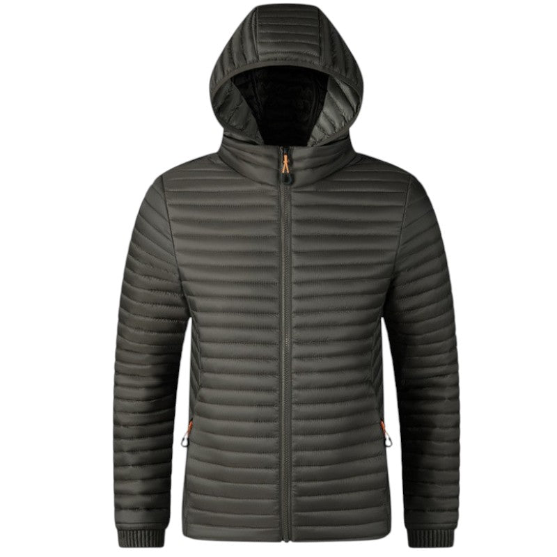Chaqueta abrigada plumas hombre