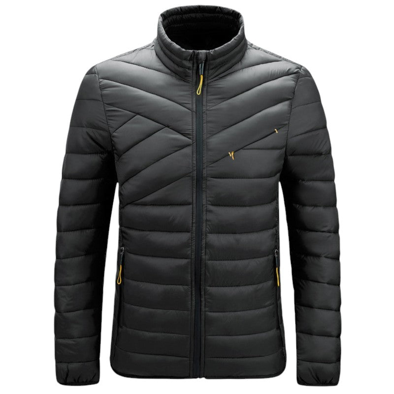 Chaqueta plumas hombre sin capucha
