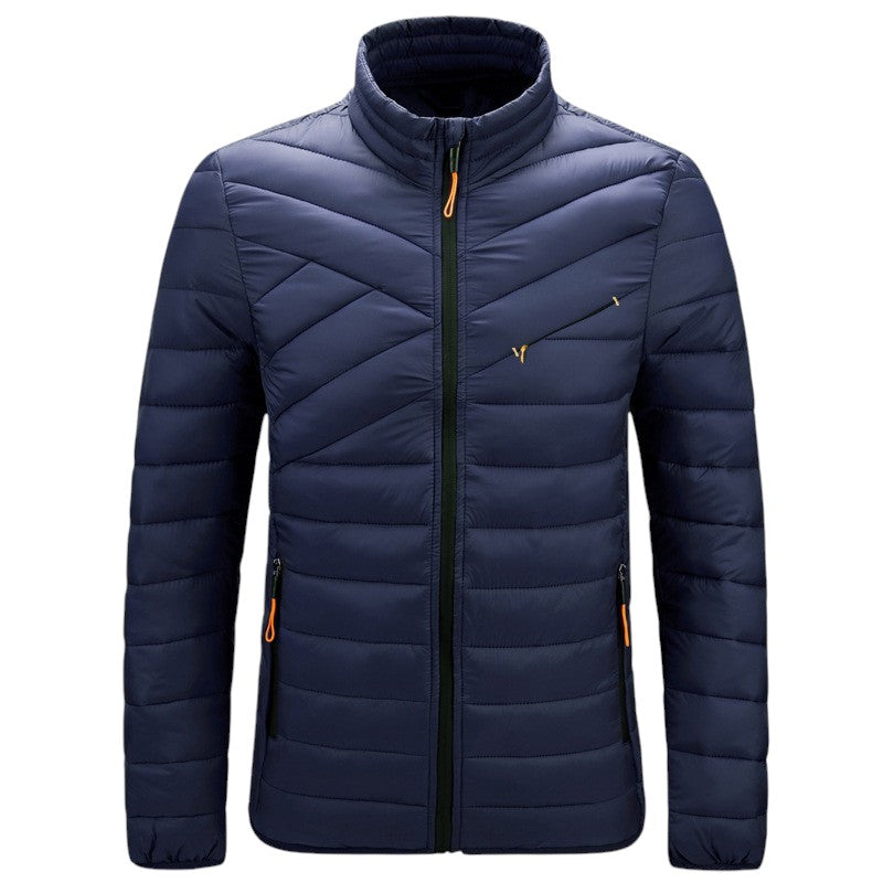 Chaqueta plumas hombre sin capucha