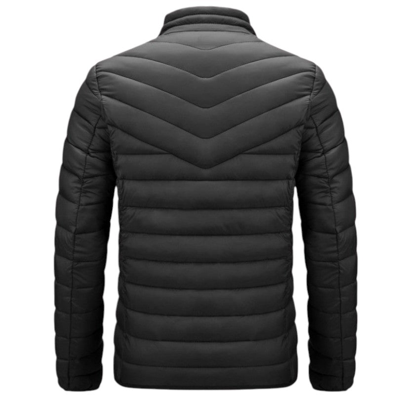 Chaqueta plumas hombre sin capucha