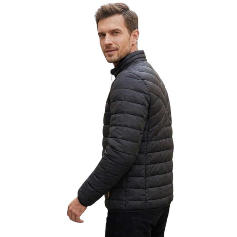 Chaqueta plumas hombre sin capucha