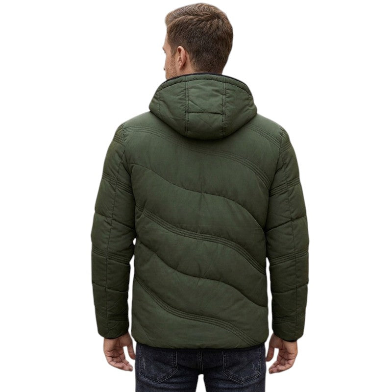 Chaqueta plumas hombre militar