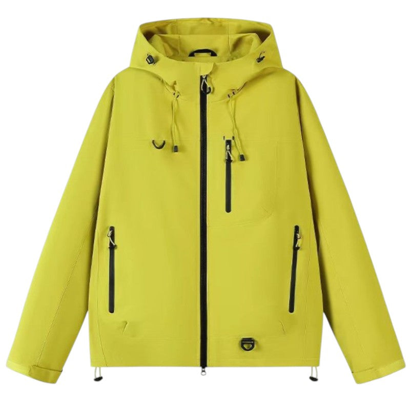 Chaqueta impermeable con capucha mujer