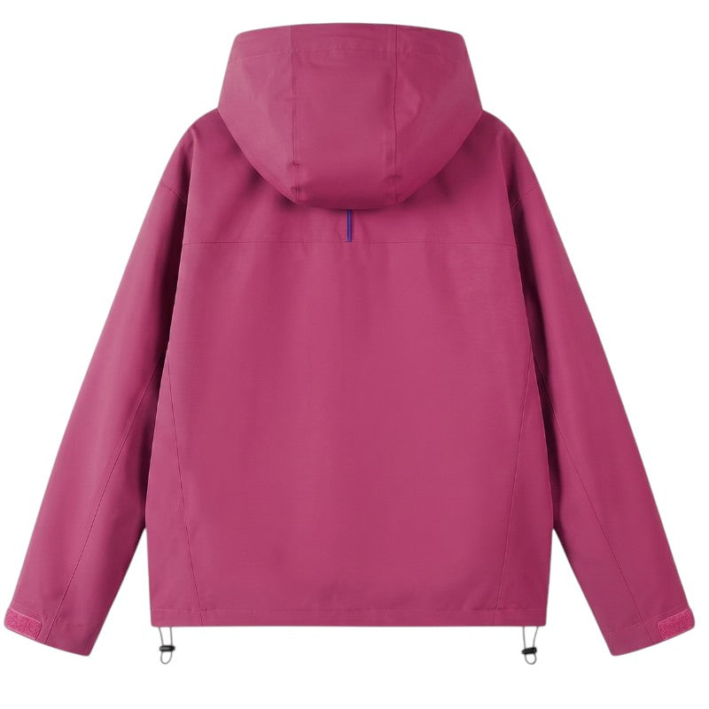 Chaqueta impermeable con capucha mujer