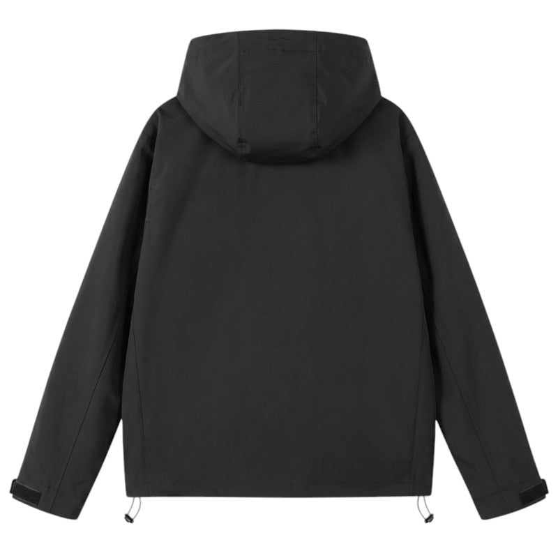 Chaqueta impermeable con capucha mujer