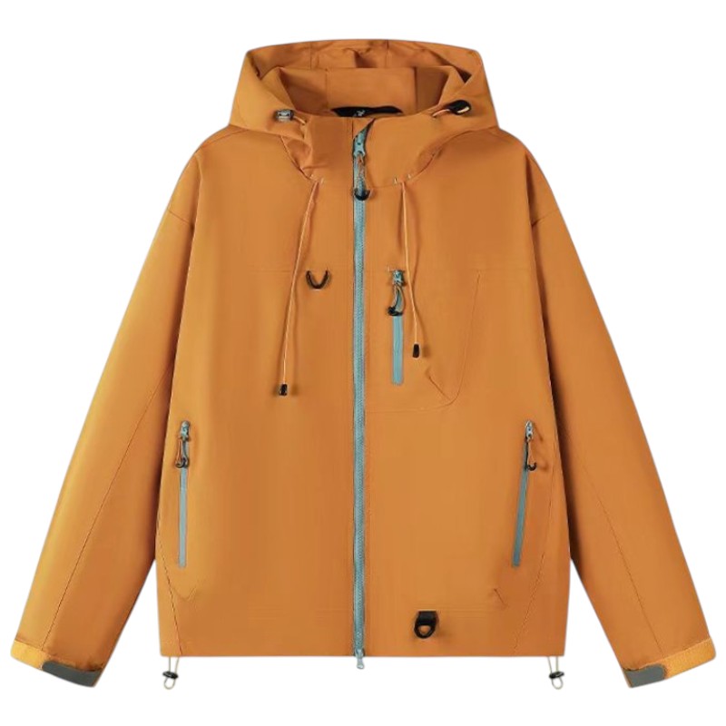Chaqueta impermeable con capucha mujer