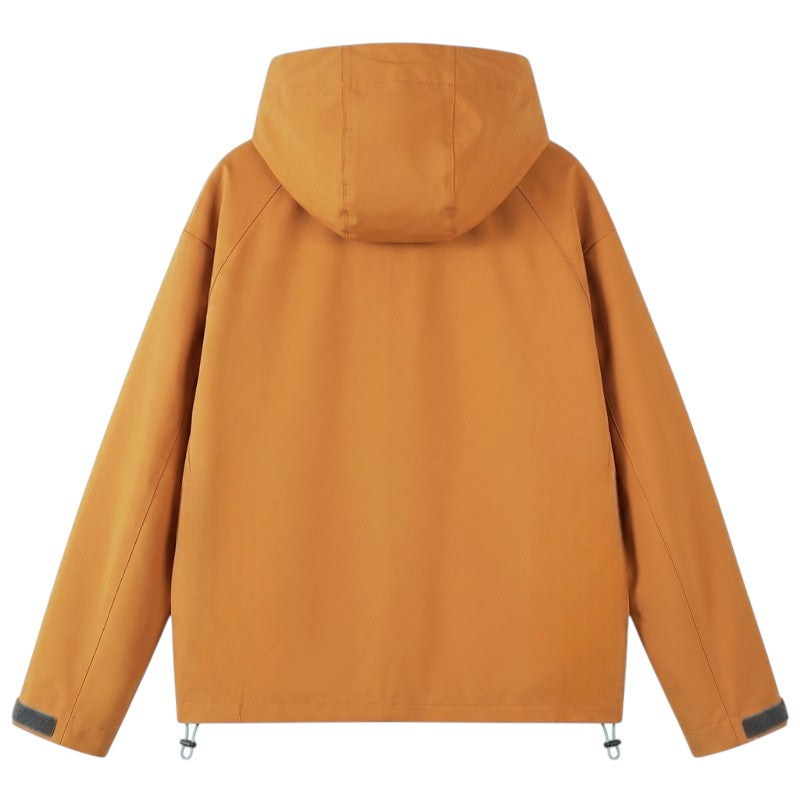 Chaqueta impermeable con capucha mujer