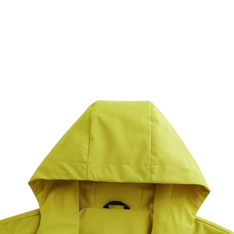 Chaqueta impermeable con capucha mujer