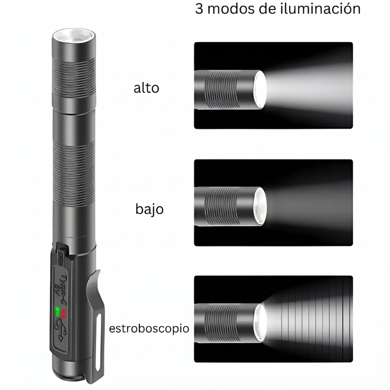 Linterna Boligrafo Led