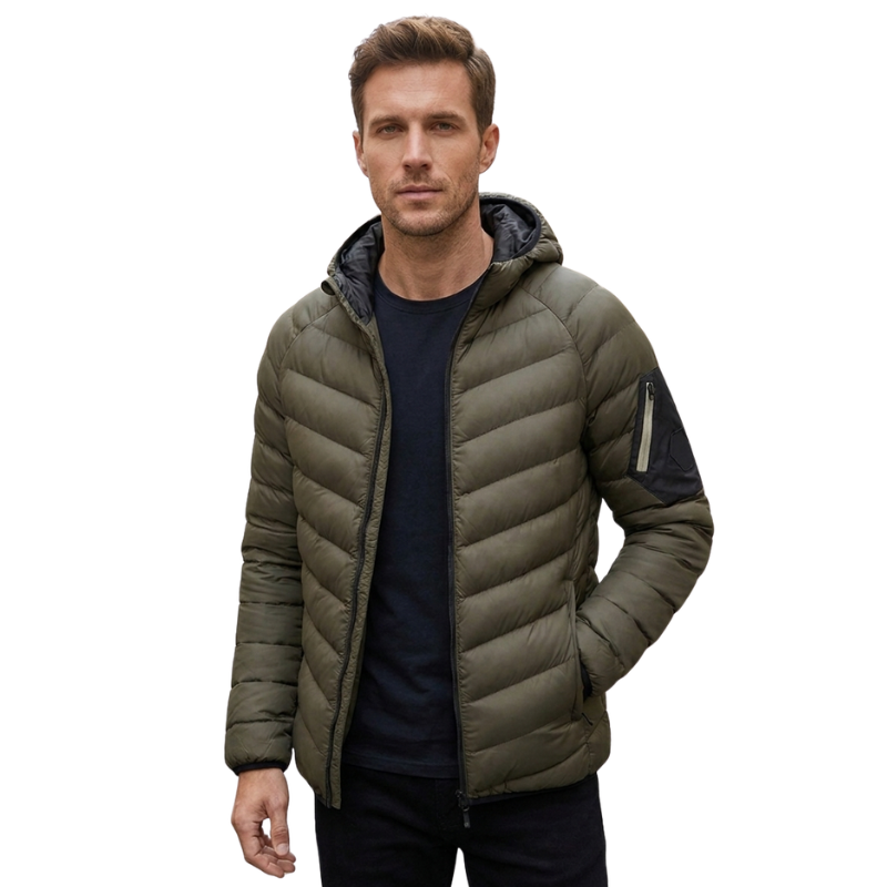 Chaqueta hombre plumas montaña