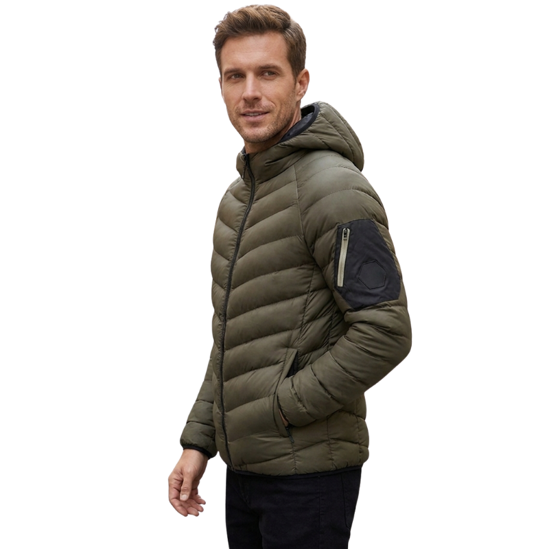Chaqueta hombre plumas montaña