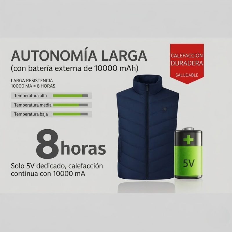 Chaleco Calefactable Esquí
