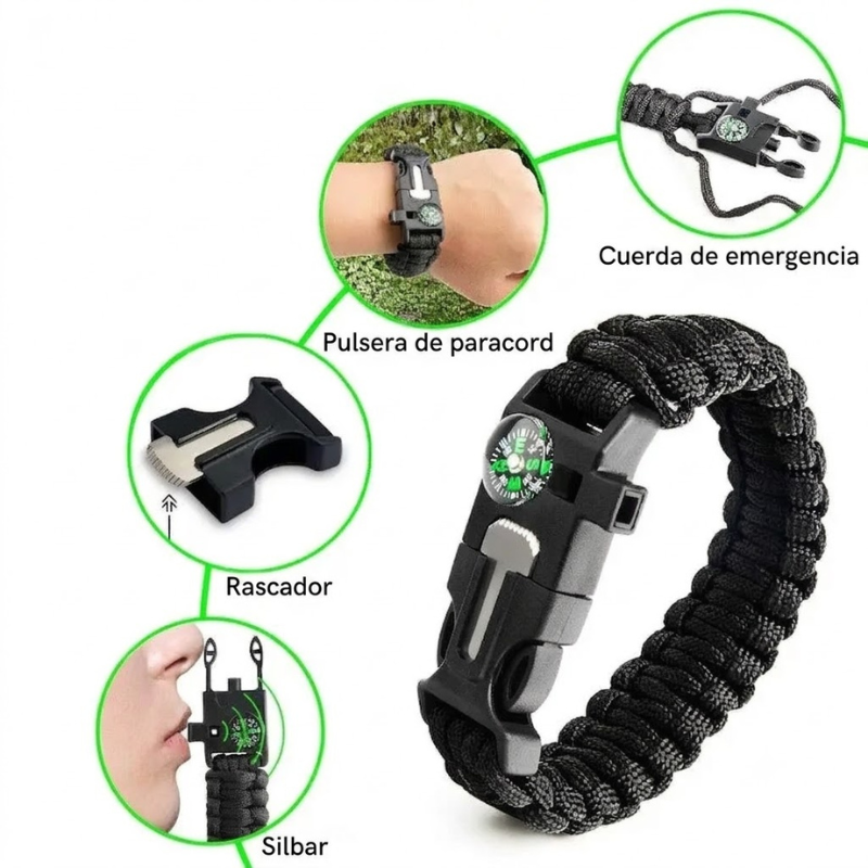 Pulsera Paracord con Cuchillo