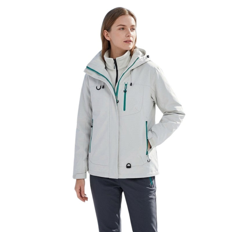 Chaqueta impermeable 3 en 1 mujer