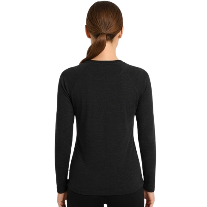 Camiseta manga larga lana merino mujer