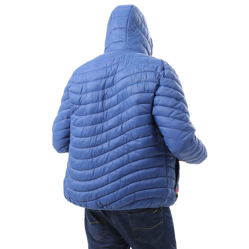 Chaqueta plumas hombre capucha desmontable