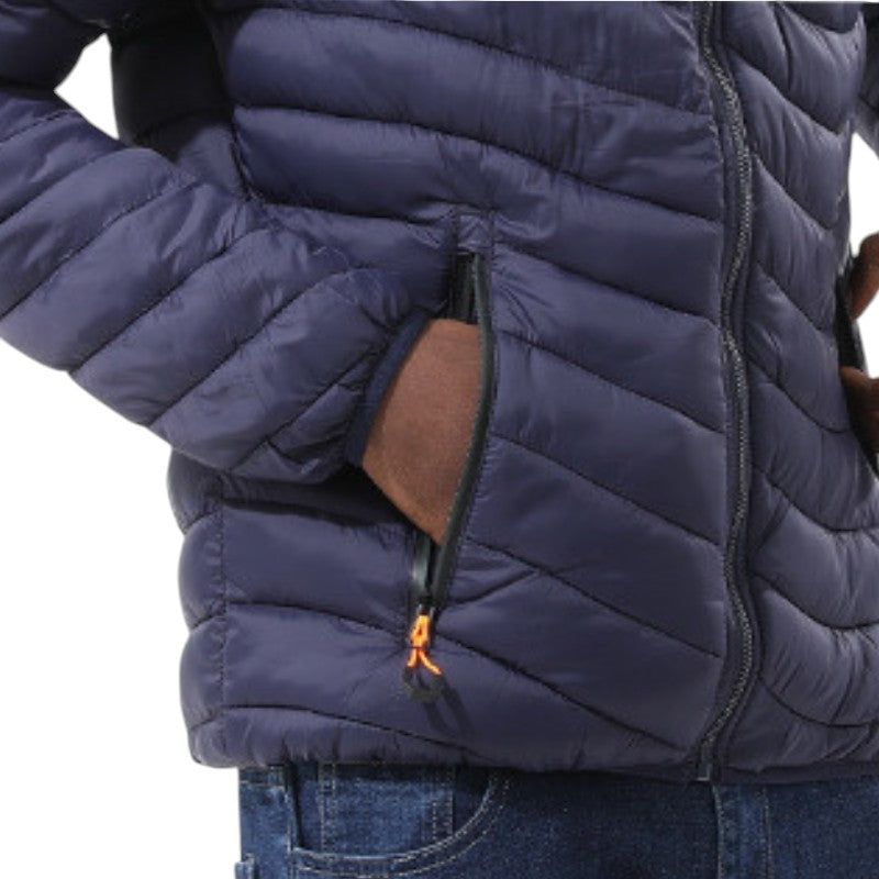 Chaqueta plumas hombre capucha desmontable