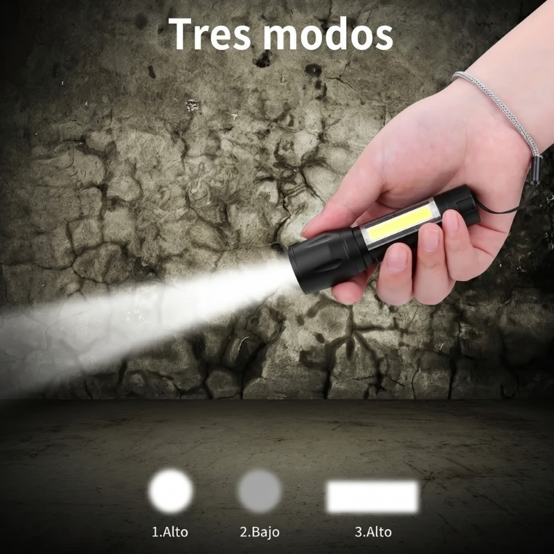 Linterna Led Usb Recargable