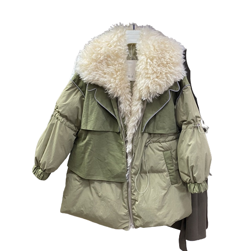 Abrigo parka militar mujer