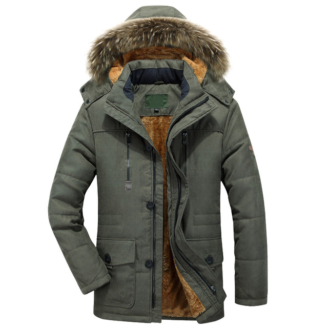 Abrigo verde militar estilo parka