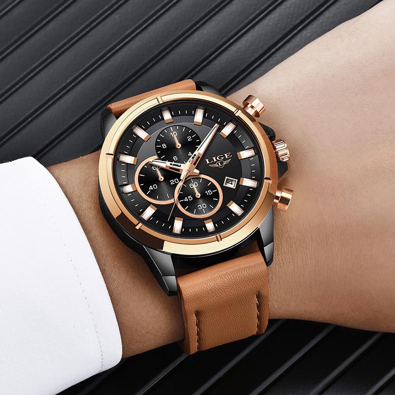 Analógico militar impermeable reloj led masculino